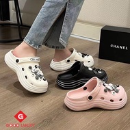 GL_ Crocs Heel Women Sandal Crocs Heel Shoes Crocs Sandal Women Kasut Crocs Perempuan
