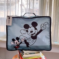 日本 LeSportsac X DISNEY Mickey Mouse 米奇 淺藍色帆布 行李 手提 收納袋