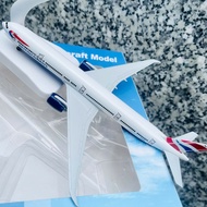 Boeing B777-300ER Model Airplane "British Airways" High Quality Alloy Solid Wheels 1:400 Scale