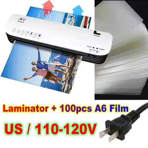 Desktop Laminator Machine Hot and Cold Lamination 2 Roller System 9 inches for A4 A5 A6 Laminator Do