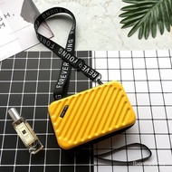 Beg Kecil Bergaya Twill FY Beg Bahu Bertekstur Crossbody Beg Solek Bagasi Klac Pelbagai Fungsi