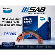[ DS0805 ] MYVI LAGI BEST , TOYOTA PASSO REAR BRAKE SHOE [ BENDIX ]