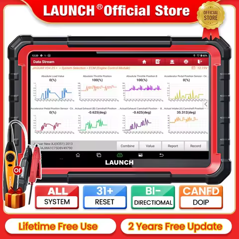 LAUNCH X431 PRO ELITE 8' inch Car Diagnostic Tools Auto OBD OBD2 Scanner CAN FD/DOIP ECU Coding Bi-D