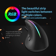 RGB Wired Gaming Mouse Programmable Ergonomic Mice 9 Button 12800 DPI Vertical Mouse for Gamer Compu