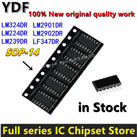 (10pcs) 100% New LF347DR LM224DR LM239DR LM2901DR LM2902DR LM324DR LF347 LM224 LM239 LM2901 LM2902 L