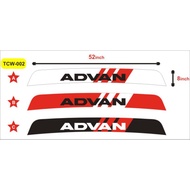 ADVAN Windshield sticker