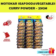 Motokar Curry Powder For Seafood &amp; Vegetables (25GM)/MOTOKAR Curry Powder For Fish &amp; Vegetable Cuisine (25GM)