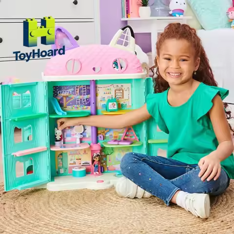 Gabby’s Dollhouse Luxurious Can Make Sounds House 60cm Luxurious House Villa Girl Pretend Play Toys 