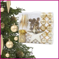 Christmas Ball Ornaments Shatterproof Pine Cone Baubles Ornaments Set Ball Decorative Decorations Ba