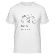 Stay Fit & Stay Healthy Basic Tee_Simplicity & Casual for you - Unisex Clothing