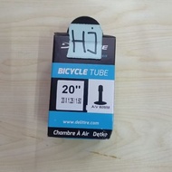 Delitire Tube Inner Tube 20x1.25-1.50 AV 35 mm and 60 mm 20 x 1.25-1.50 AV