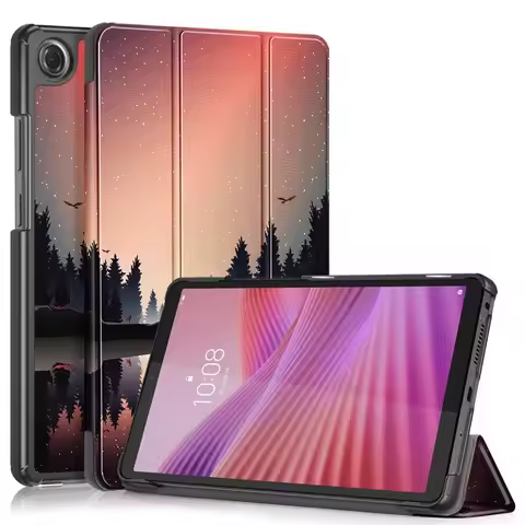 For Lenovo Tab One 8.7 Case Fashion Paint Smart Magnetic TB305FU TB305XU Leather Cover For Lenovo K9