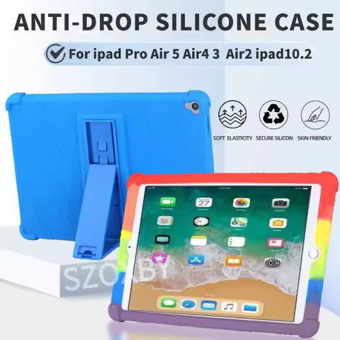 For iPad Pro Air 5 Air 4 3 2017 9.7 Air 2 iPad 10.2 9th Generation Soft Silicon Case Back Protective