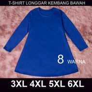 Baju Jersi Muslimah Plus Size 3XL 4XL 5XL 6XL ( wanita , dewasa )