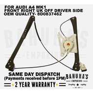 Audi A4 B5 8D2 8D5 Front LEFT Right Window Regulator Electric 1994-2001 Driver Side 8D0837461/8D0837