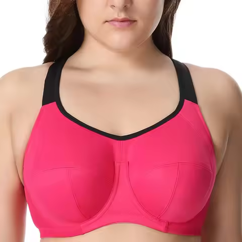 36 38 40 42 44 C D DD E F G H Women's X-Back Support Bounce Control Underwire Full Coverage Active S