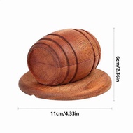 Men Whiskey Smoker Wooden Spirits Infuser Bar Tool Whiskey Cocktail Smoker Wine Barrel Cocktail Smok