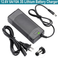 12.6V Charger 5A 10A  Lithium Battery Charger 3S 12V 11.1V 10.8V For 3s10p lithium ion Battery Elect