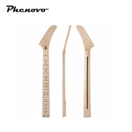 [Phenovo] 24 Fret Electric String Neck Matte Maple Fretboard Guitar Neck for Custom Guitar Accessori