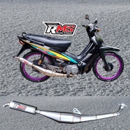 Original RMS Sigma Stainless 2-stroke motorcycle exhaust