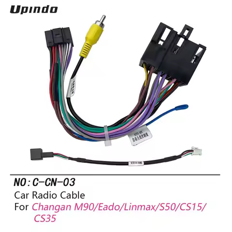Car Android Radio Cable Adapter for Changan M90 Eado Linmax S50 CS15 CS35 Wiring Harness Media Playe