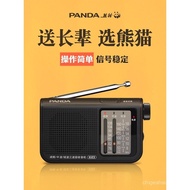 Panda6123Radio for Elderly Portable Broadcast5AA Battery Full Band Retro FM Semiconductor