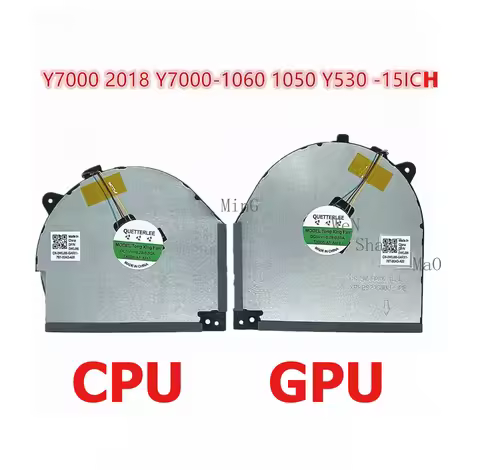 New Laptop CPU GPU Cooling Fan for Lenovo Rescuer Y7000 2018 2019 GTX1650 Y530-15ICH Cooler Radiator