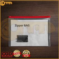 Map Plastik / Zipper Bag A5 / Tempat Pensil - Buram/ Tas plastik buku/ Tas Plastik Kecantikan/ Tas P