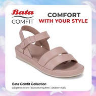 Bata บาจา รองเท้าเพื่อสุขภาพแบบรัดส้น รองรับน้ำหนักเท้า สำหรับผู้หญิง รุ่น RIDE FIT สีชมพู 6015109 สีดำ 6016109