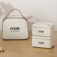 เก็บความร้อน ปิ่นโต ไฟฟ้า กล่องอาหาร พกพา กล่องข้าว สแตนเลส 304 กล่องอาหาร ปลอดภัย保鲜盒保温便携饭盒