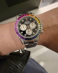 『已交流』勞力士 116520 ROLEX Cosmograph 迪通拿 Daytona 精鑲116529彩虹圈樣式