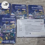 Voucher indomaret 25.000 / 100.000 / 100 / 100 ribu