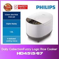 Philips HD4515/67 Daily Collection Fuzzy Logic Rice Cooker WITH 2 YEARS WARRANTY