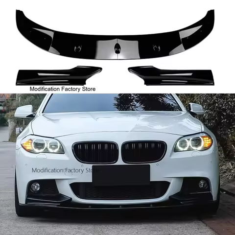 CAR FRONT BUMPER LIP For BMW 5 Series F10 F11 520 523 525 535 M Sport 2011-2017 LOWER FRONT SPLITTER