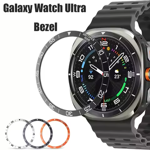 Metal Bezel Cover for Samsung Galaxy Wacth Ultra Smartwatch Adhesive Bumper Time Ring Case Decorate 