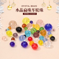 4/6/8/10cm Crystal Beads diy Handmade Crystal Glass Flat Beads Loose Beads Accessories Beads Crystal