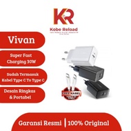 Charger USB-c to Type C 30W Vivan C30C/C30S