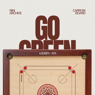 GO Green Carrom Board (BR GO)