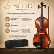 VIOLIN STRADIVARIUS COPY HANDCRAFTED [SCHC] - Very Beautiful tone and real flame