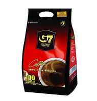 G7 100% Pure Soluble Instant Coffee จีเซเว่น กาแฟสำเร็จรูป ของดังเวียดนาม 2g. x 100ซอง