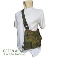 Vest Bag Tactical Green Army Tas Rompi Dada Hijau Army Polos