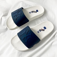 Sandal Tali Rata ST2 Ny MLB Lelaki dengan Kualiti Embossing Tinggi, Sangat Ringan, Super HOT, Kalis 