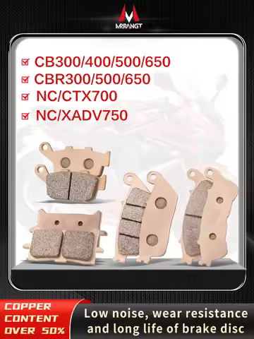 Mrrangt Motorcycle Metal sintering brake pad fit for HONDA CB400/500/650R/F/X CBR650/300 NC/XADV750S