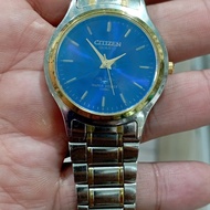 jam tangan pria Citizen klasik vintage quarzt warna kombinasi