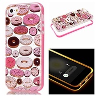 6s Case， iphone 6 Case， ArtMine LED Flash Incoming Call Blink Cute Prints Hybrid Slim Two Piece Plas