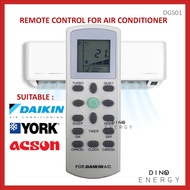 DAIKIN / YORK / ACSON  Replacement | DAIKIN YORK ACSON  Remote Control FOR Air Cond Aircond Air Conditioner