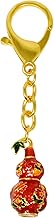 Feng Shui Abundance Wu Lou Hu Lu Keychain Gourd Amulet Keyring(3D), Red, 3D