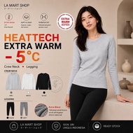 - UNIQLO WOMEN Heattech Extra Warm Crew Neck Top Winter Leggings Underwear Wanita Long John/ Winter 