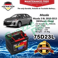 Münster Robust MF CMF 75D23 | 75D23L (60AH) Car Battery Bateri Kereta Mazda 3 M3 1.6 2.0 BL CBU CKD 