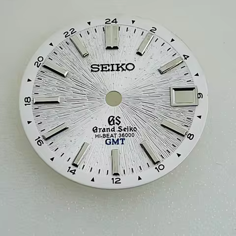 28.5mm NH34 Dial/NH35 Dial No Luminous GMT Four-Hand Mechanical Movement Dial Single Calendar for Se